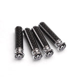 4pcs/set Acura Logo Carbon Fiber Car Door Bolt Lock Pins Gate Lock Screws