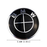 4pcs 56mm BMW M Power Alpina AC Hamann Hartge Car Wheel Center Hub Cap Sticker Decal