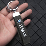 BMW PU Leather Car Logo Keychain