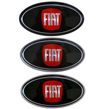 Fiat Elliptical Metal Car Window Sticker Emblem Badge Decal
