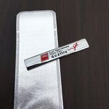 2pcs Audi Quattro Logo Car Fender Side Emblem Badge Sticker