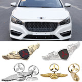 Mitsubishi Angle Wings Metal Car Front Hood Bonnet Sticker Emblem Badge