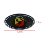 Abarth Elliptical Metal Car Window Sticker Emblem Badge Decal