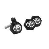 4pcs/set Toyota TRD Logo Stainless Steel Car License Plate Bolts