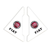 2PCS Fiat Car Door Corner Edge Cover Anti-Scratch Protective Sticker