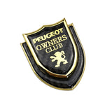 Peugeot Shield Carbon Fiber Car Rear Sticker Window Emblem Badge Decal