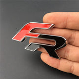 SEAT FR Logo Metal Car Front Hood Grille Emblem Bagde Rear Sticker Decal