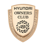 Hyundai Metal Shield Car Rear Sticker Auto Window Emblem Badge Decal