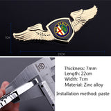 Alfa Romeo Metal Wings Car Front Emblem Badge Sticker Decal