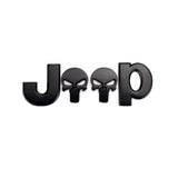 Jeep Skull Metal Car Rear Sticker Auto Body Side Emblem Badge