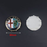 4pcs/set 60mm Alfa Romeo Logo ABS Car Wheel Center Hub Cap