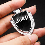 Jeep Logo Shield-shaped Metal Car Keychain