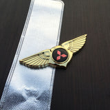 Mitsubishi Angle Wings Metal Car Front Center Sticker Grille Emblem