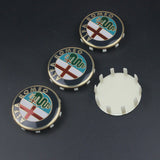 4pcs/set 60mm Alfa Romeo Logo ABS Car Wheel Center Hub Cap