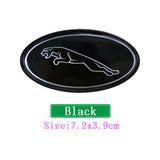 Jaguar Elliptical Metal Car Window Sticker Emblem Badge Decal