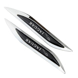 2pcs Jaguar Logo Metal Car Sider Fender Sticker Emblem Badge