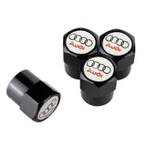 4pcs/set Audi Logo Car Tire Valve Caps Auto Tyre Wheel Air Covers Air Caps