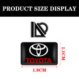 10pcs Toyota TRD Epoxy Car Armrest Button Sticker