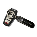 Nissan X-Trail Carbon Fiber Car Logo Keychain Keyring