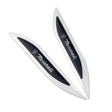 2pcs Maserati Logo Metal Car Sider Fender Sticker Emblem Badge