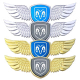 Dodge Logo Metal Wings Car Front Hood Bonnet Center Sticker Emblem