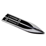2pcs/set Renault Metal Car Fender Side Sticker Emblem Badge Decal