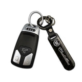 Cadillac Carbon Fiber Car Logo Keychain Keyring