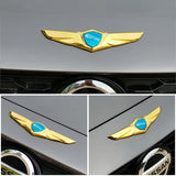 Jaguar Metal Wings Car Front Hood Sticker Emblem Badge Decal