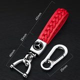 Mercedes Benz PU leather Braided Rope Car Keychain