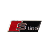 Audi RS Sline Aluminum Alloy Car Steering Wheel Sticker Nameplate Emblem Badge Decal