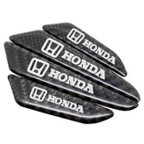 4pcs/set Honda Mugen Power Carbon Fiber Car Door Anti-Scratch Sticker Door Side Protection Bumper Strips