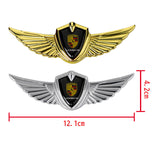 Porsche Logo 3D Metal Wing Car Emblem Sticker Badge Decal