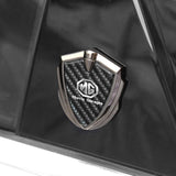 MG Shield Carbon Fiber Car Side Window Sticker Emblem Badge Decal