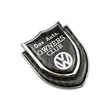 Volkswagen Shield Carbon Fiber Car Rear Sticker Window Emblem Badge Decal