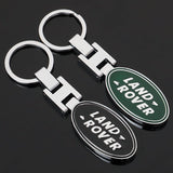 Land Rover Metal PU Leather Car Keychain Keyring