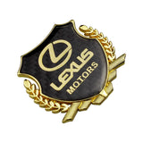 Lexus Metal Carbon Fiber Car Rear Sticker Shield Trunk Emblem Badge Decal