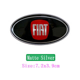 Fiat Elliptical Metal Car Window Sticker Emblem Badge Decal