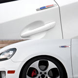 2pcs Ford RS Wolf ST Logo Metal Car Fender Side Badge Decal Rear Emblem Sticker
