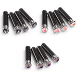 4pcs/set Maserati Logo Carbon Fiber Car Door Bolt Lock Pins Gate Lock Screws