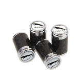 4pcs/set Jaguar Logo Carbon Fiber Car Air Valve Stem Cap Auto Tyre Valve Covers