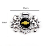 Chevrolet Double Lion Metal Car Rear Sticker Auto Window Emblem Badge Decal