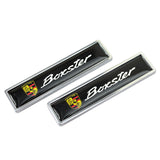 2pcs/set Porsche Logo Metal Car Side Sticker Auto Emblem Badge