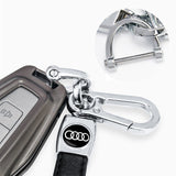 Audi PU Leather Car Logo Keyring Keychain