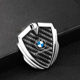BMW Shield Carbon Fiber Car Side Window Sticker Emblem Badge Decal