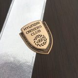 Hyundai Metal Shield Car Rear Sticker Auto Window Emblem Badge Decal
