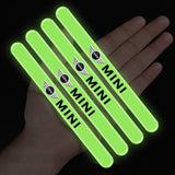 4pcs MINI Cooper Luminous Car Door Bumper Strip Anti-collision Protection Sticker