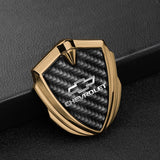 Chevrolet Shield Carbon Fiber Car Side Window Sticker Emblem Badge Decal