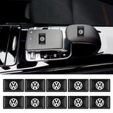 10pcs Volkswagen R GTI Epoxy Car Armrest Button Sticker