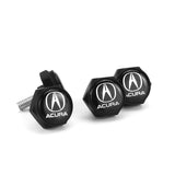 4pcs/set Acura Logo Stainless Steel Car License Plate Bolts