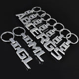 Mercedes Benz Letter A B C E G R S GL ML SL Metal Car Keychain Key Ring Holder